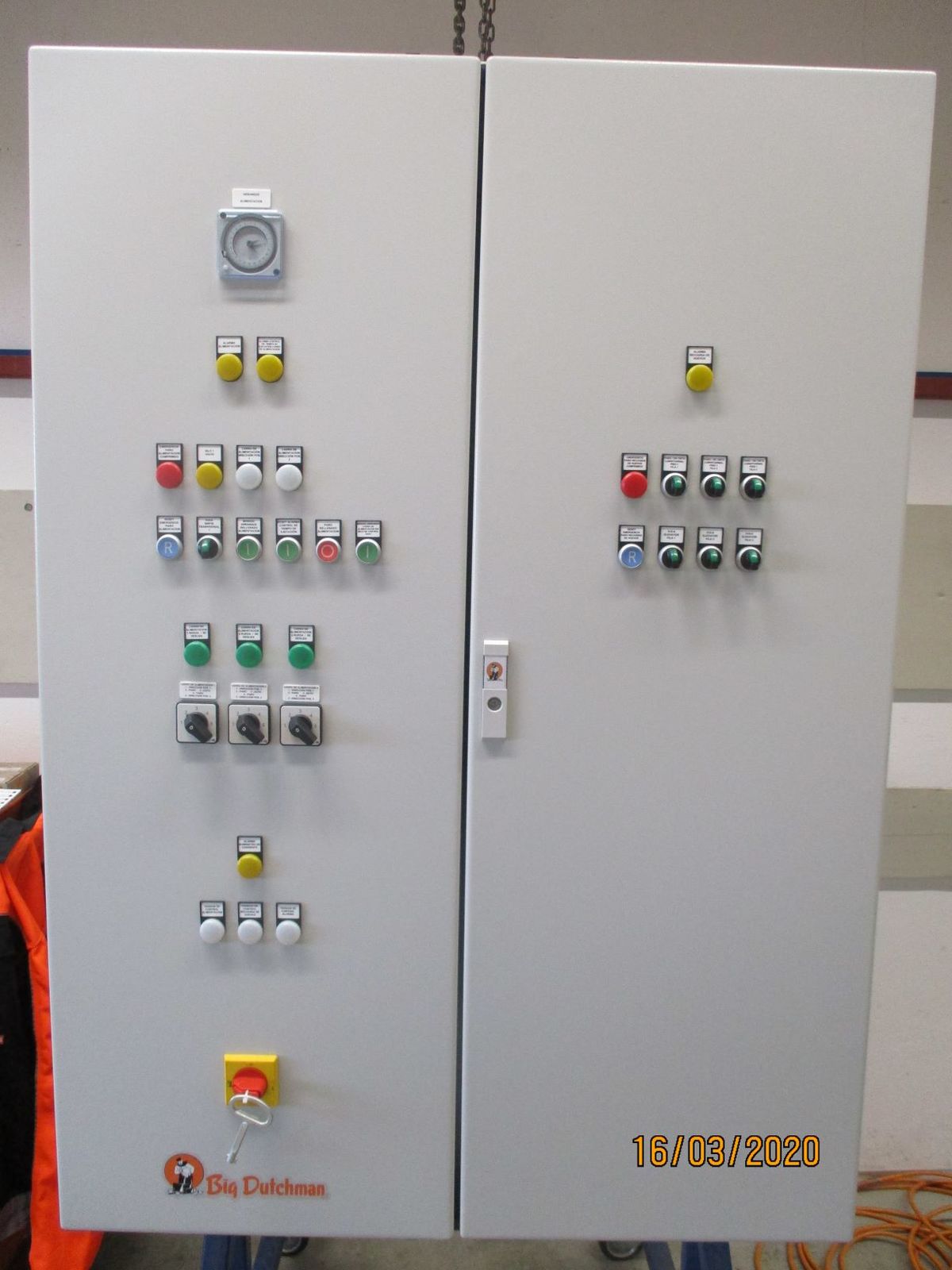 Control cabinet PT423B plus feeding/long. egg collection